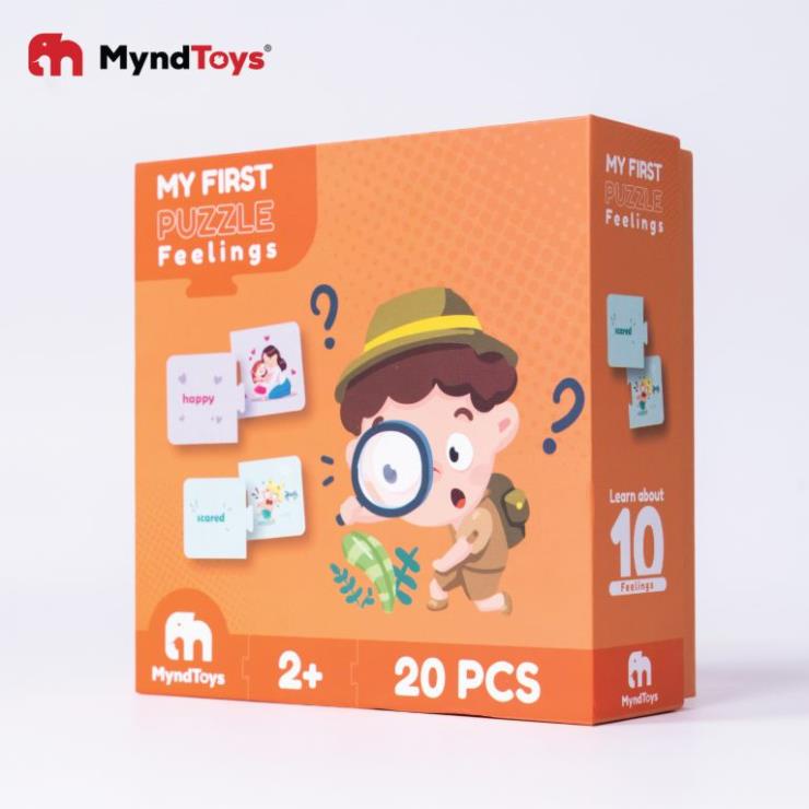 Đồ chơi giáo dục, bộ xếp hình MyndToys My First Puzzle - Feelings (Cảm xúc) Dành Cho Bé Trên 2 Tuổi