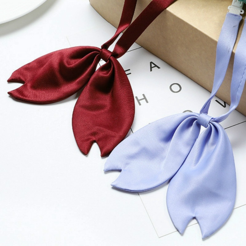 Nơ Đồng Phục Màu Trơn Phong Cách Nhật Bản Dành Cho Nữ