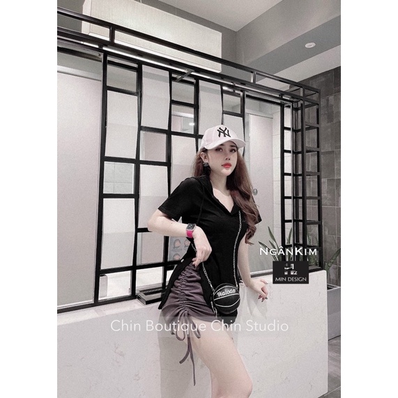 Sét bộ mũ thụng mix sooc dây rút