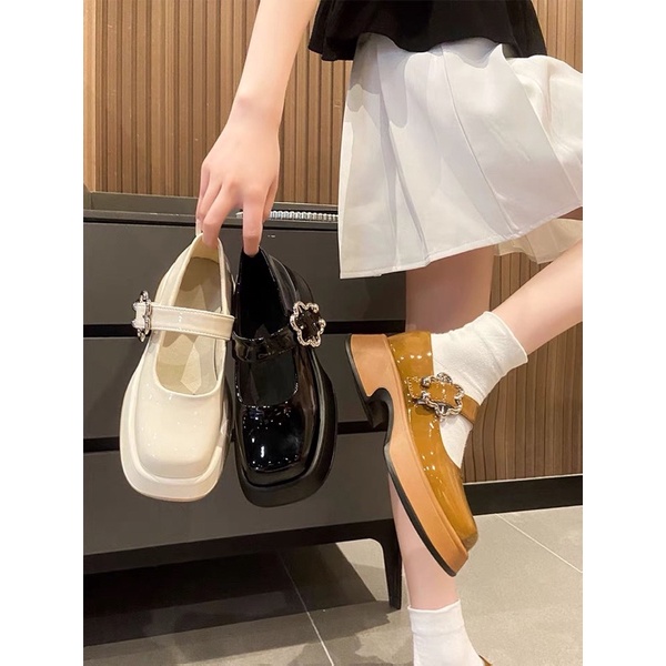 Order _ Giày lolita , giày Mary jane nữ quai gắn chun hottred