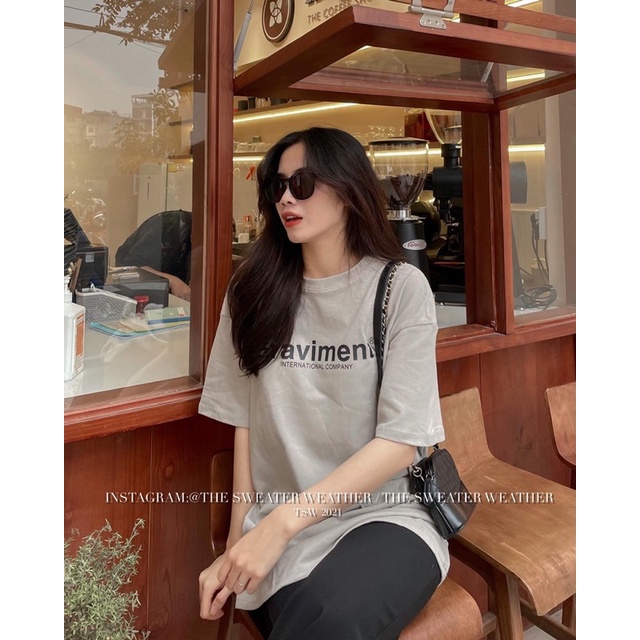 (Ảnh thật) Áo phông 3158 in chữ Graviment the.sweaterweather TSW