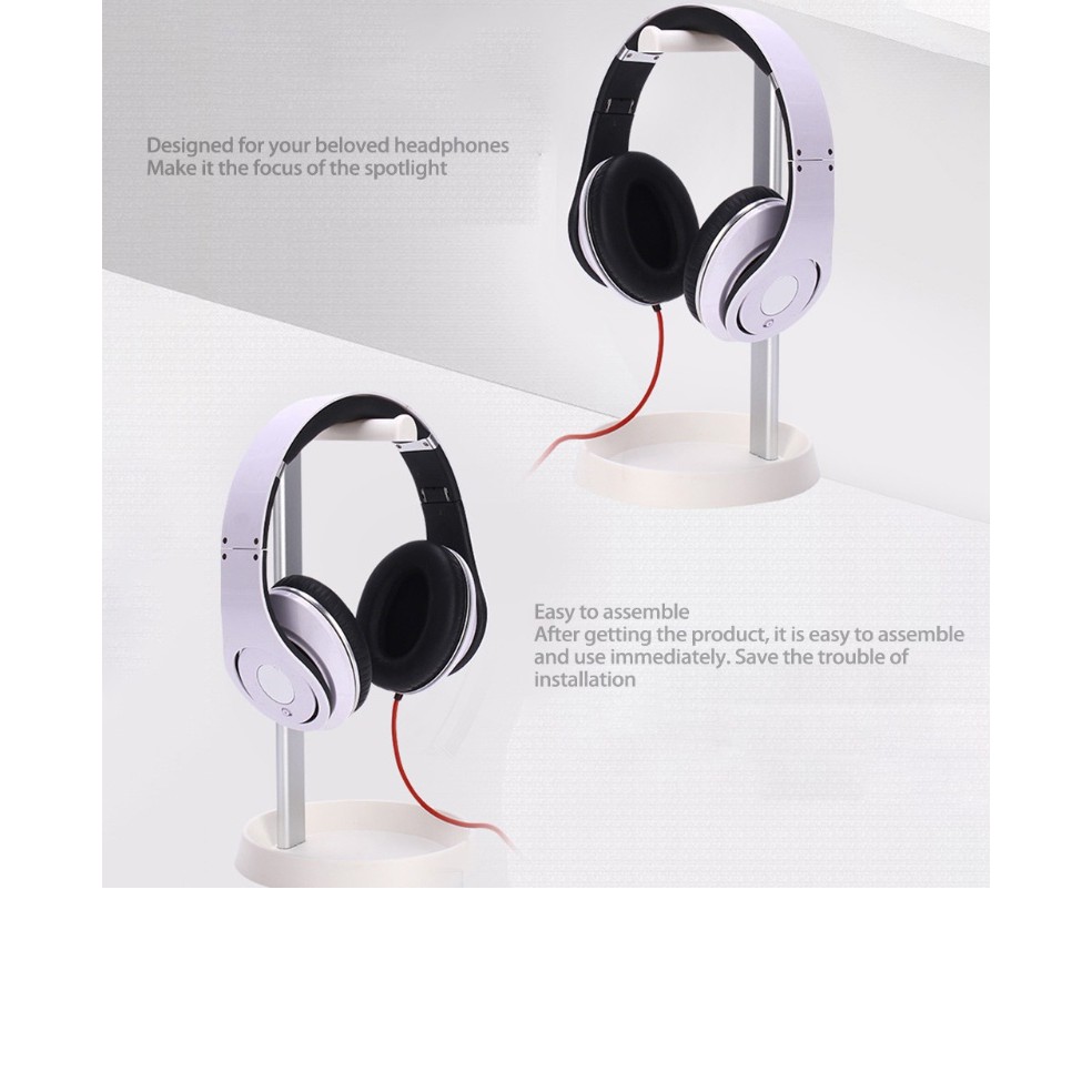 Giá đỡ headphone, kệ treo tai nghe sáng tạo bằng hợp kim nhôm gắn trên đầu chắc chắn, phong cách.