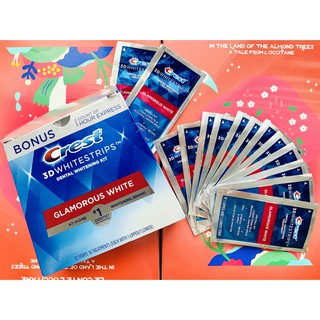 [BILL US] Miếng Dán Trắng Răng Crest 3D MỸ NEW (Professional / Glamorous/ 1-Hour Express)