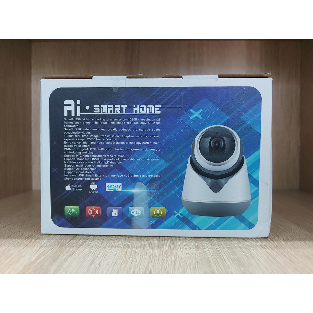 Camera IP Wifi CareCam 19Y200 2.0MP FullHD 1080P hồng ngoại ban đêm - đàm thoại 2 chiều (Trắng)