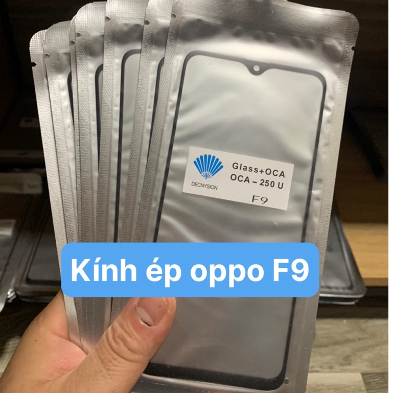 Kính ép màn hình liền keo oppo F9 / A7x / Realme 2 pro