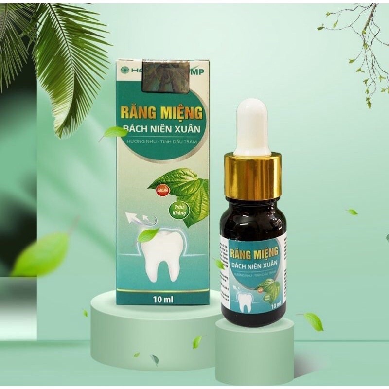 Răng miệng Bách Niên Xuân giúp giảm hôi miệng, sạch lưỡi, hết sâu răng lọ 10ml