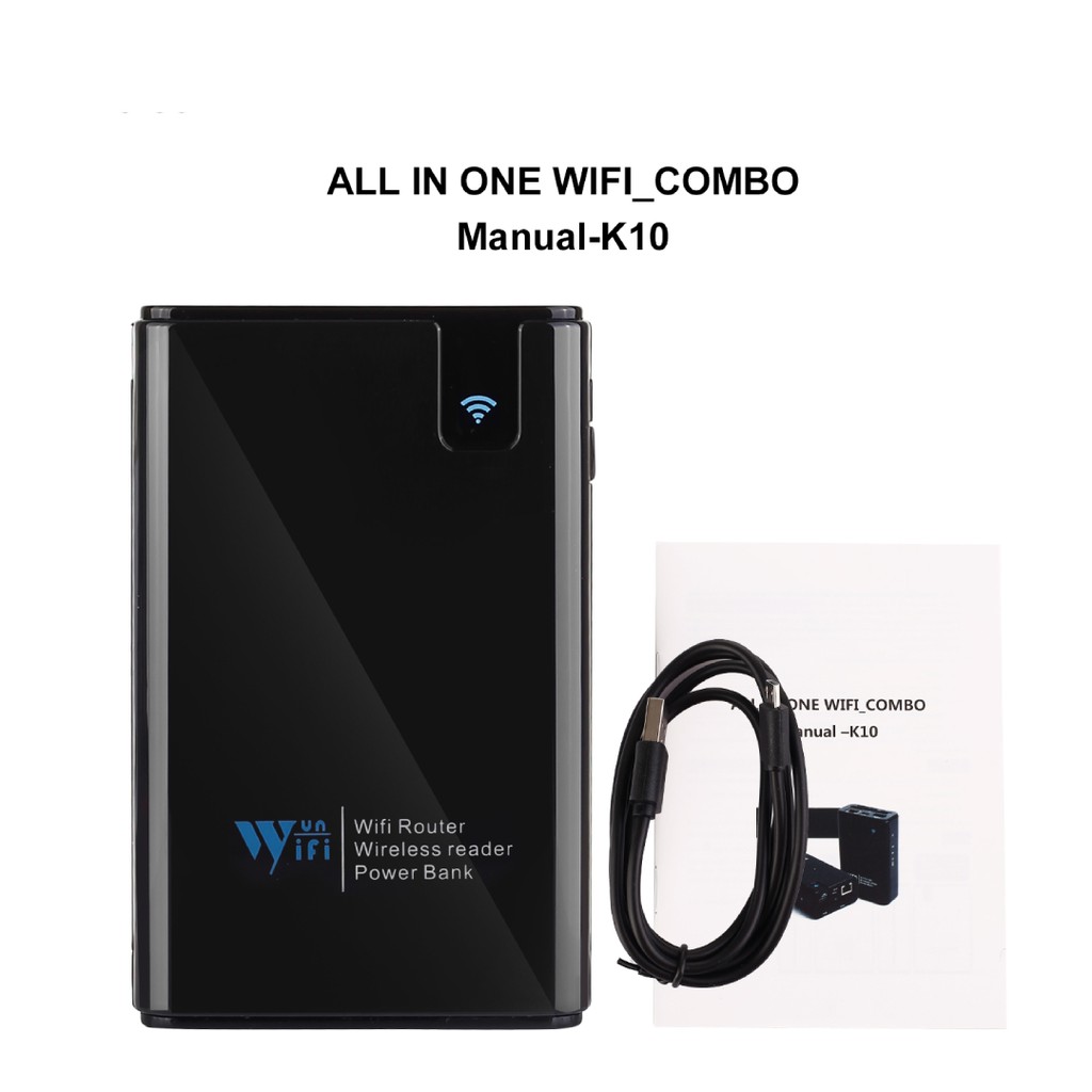 [ XẢ KHO ấn trả giá 99K ] Pin sạc dự phòng 6000 mAh kiêm bộ định tuyến mạng WIFI cắm cổng LAN kiêm đầu đọc thẻ nhớ