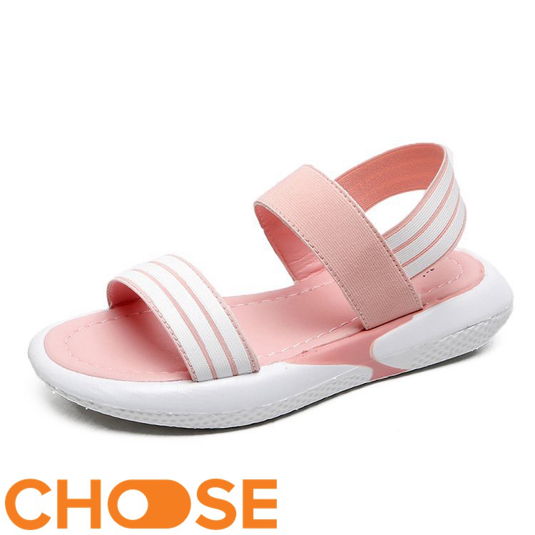 Giày Sandal Nữ Choose Phối Sọc Màu Đế Thể Thao Siêu Chắc Chắn G1311