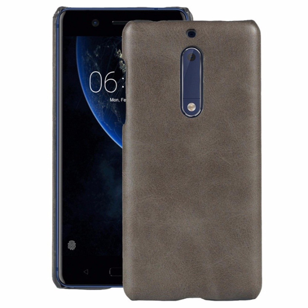 Ốp Lưng Nokia 5 vân da Màu Xám