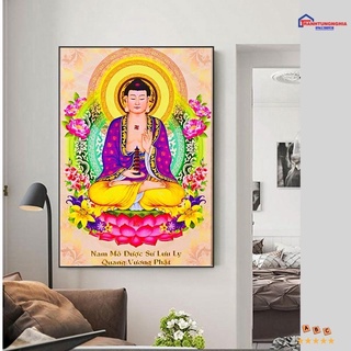 Tranh đính đá phật dược sư DF386 (50cm x 70cm)