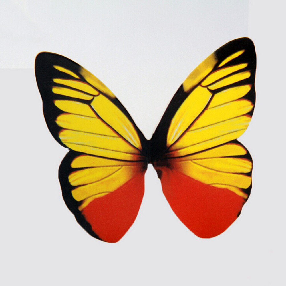 Set 50 Que Cắm Trang Trí Bánh Hình Bướm Màu Cầu Vồng DIY