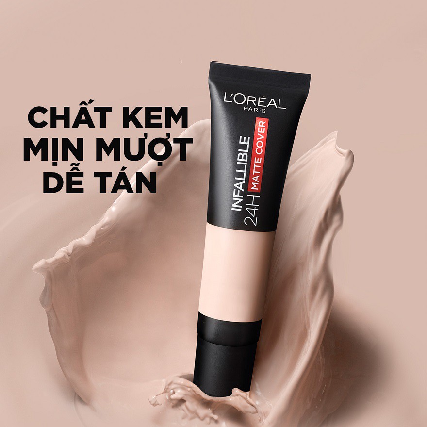 Kem nền lâu trôi L’Oreal Paris Infallible 24H MATTE COVER 35ml - Pháp Chính Hãng