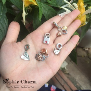 [Mua 5 tặng 1] Charm treo bạc Thái theo yêu cầu bay giấy hạc giấy love note gia đình