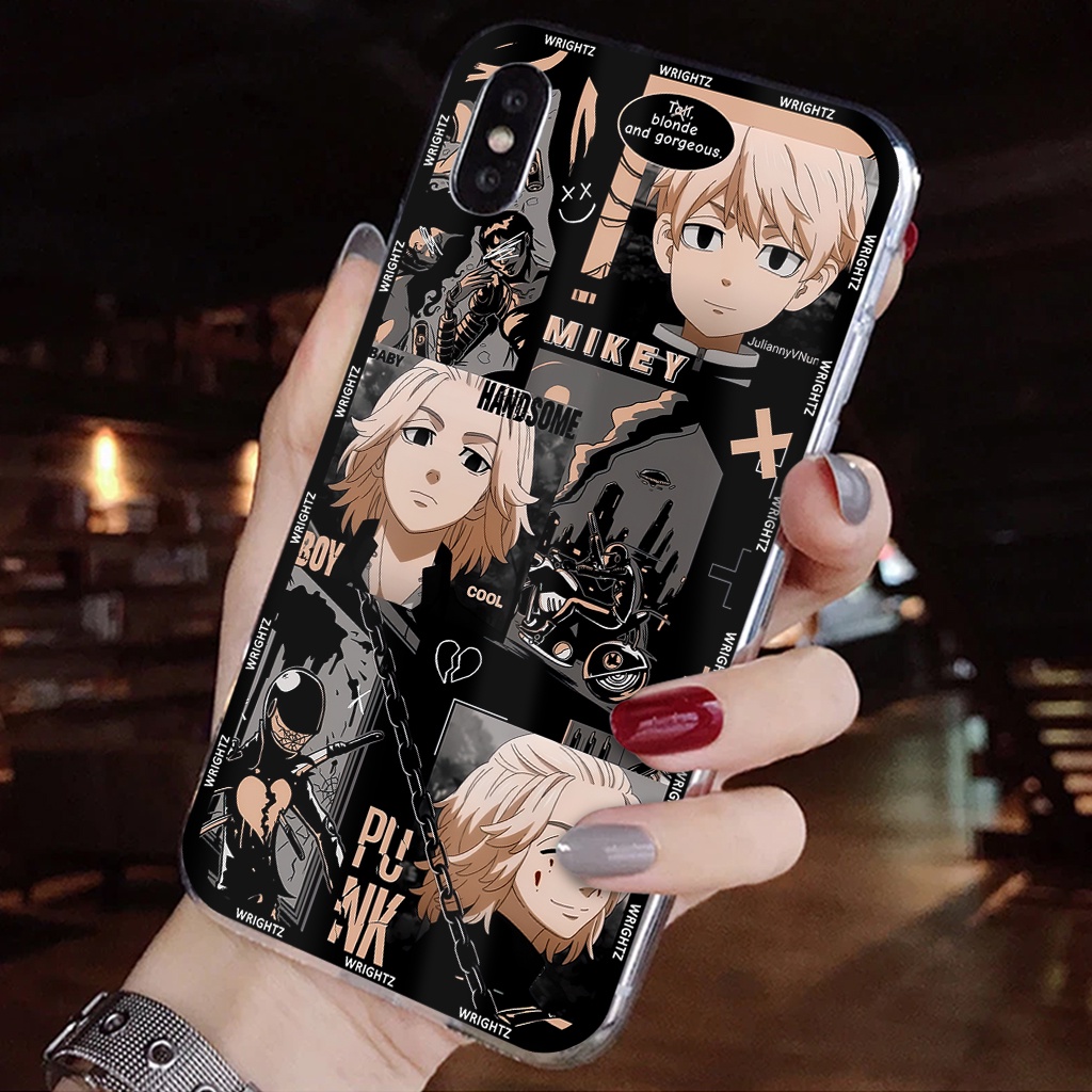 Ốp lưng iphone anime Tokyo Revengers nhân vật Mikey Draken phụ kiện ốp điện thoại trang trí thời trang