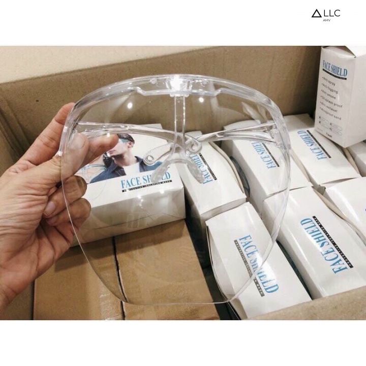 Kính chống giọt bắn phòng dịch bảo hộ Full Face trong suốt - Kính mặt nạ chống giọt dầu văng bắn chống bụi gió kiểu THỜI