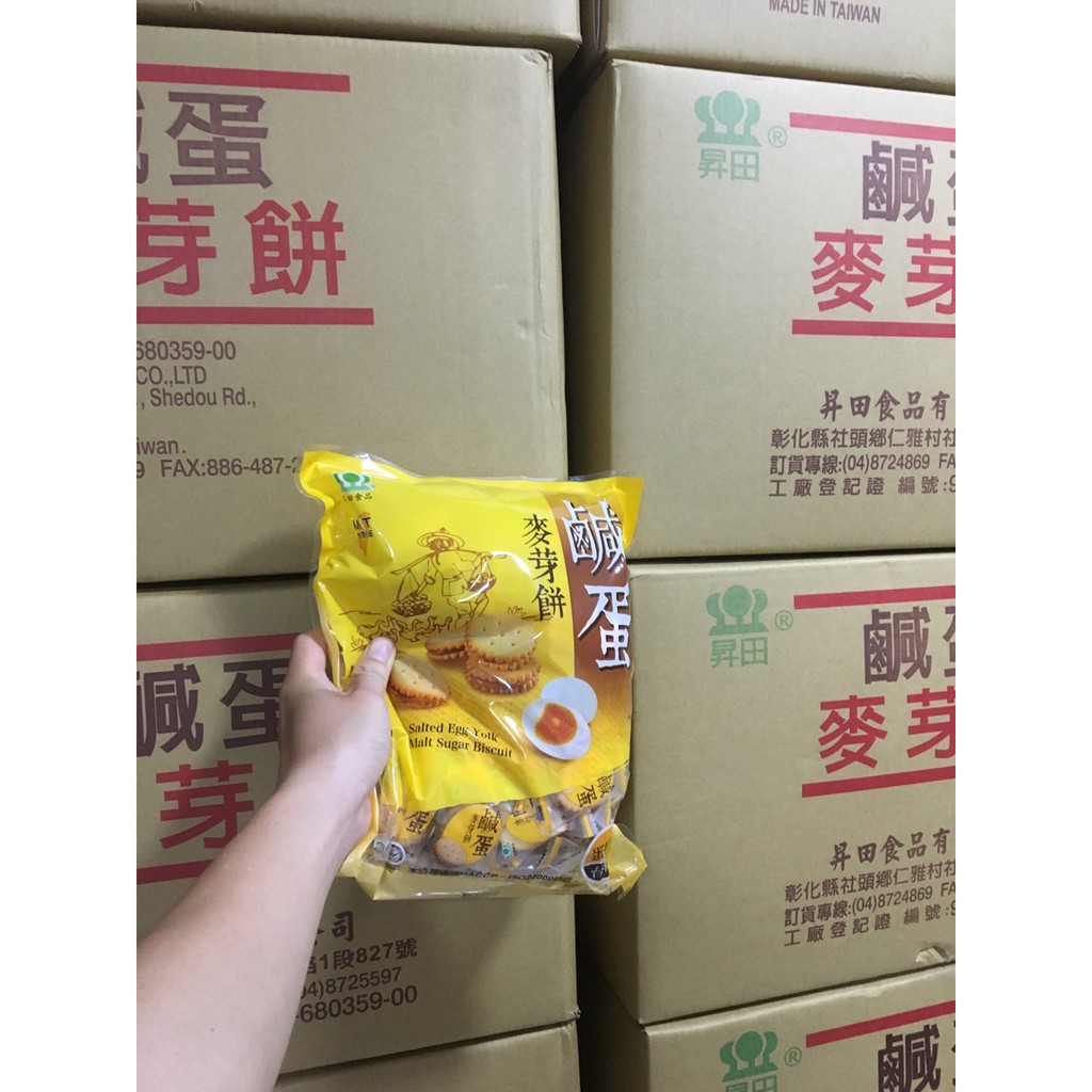 BÁNH QUY TRỨNG MUỐI ĐÀI LOAN 500G - DATE: 2022 | BigBuy360 - bigbuy360.vn