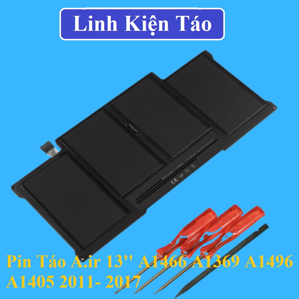 Pin Laptop A.ir 13'' A1466 A1369 A1496 A1405 2011- 2013 2014 2015 2016 2017 Mới 100%