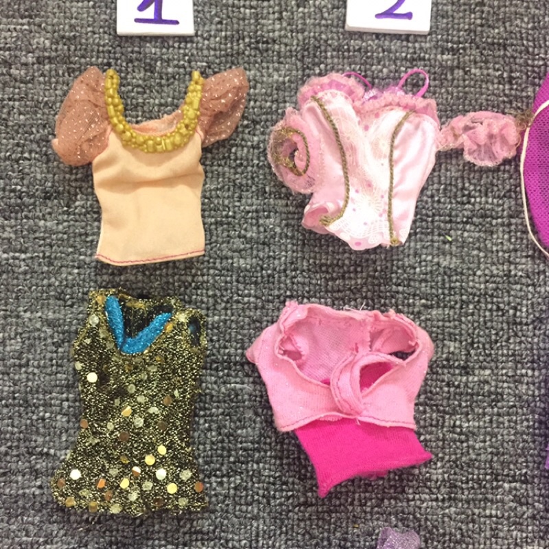 QAA2-Quần áo đầm dành cho búp bê barbie đã qua sử dụng