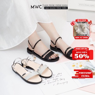 Giày Sandal Nữ MWC Đế Bệt Quai Kim Tuyến Nữ Tính NUSD- 2677