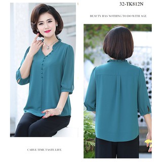Tk709-sơ mi kiểu tay lỡ quý cô s-6xl