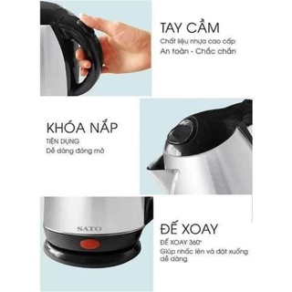 [ Hỏa Tốc] ẤM ĐUN SIÊU TỐC SATO chất lượng Nhật Bản