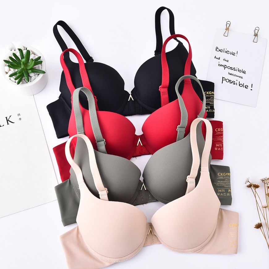 Áo Ngực Mút Dày Có Gọng Khoét Ngực Hình Chữ V Tạo Khe Siêu Nâng Ngực DAN L&amp;U A17