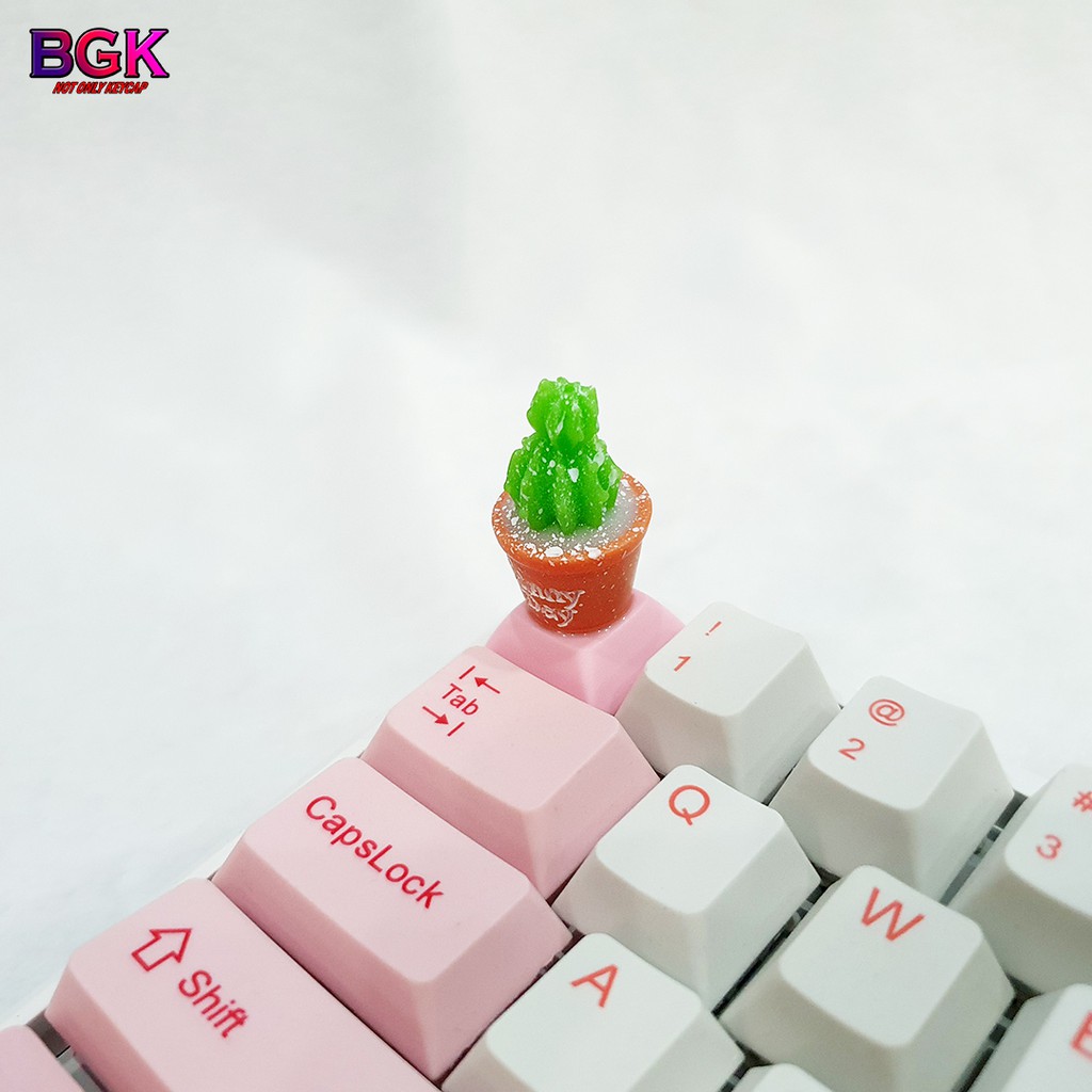 Keycap Lẻ xương rồng nhỏ cực cute ( keycap resin độc lạ )( Keycap Artisan )