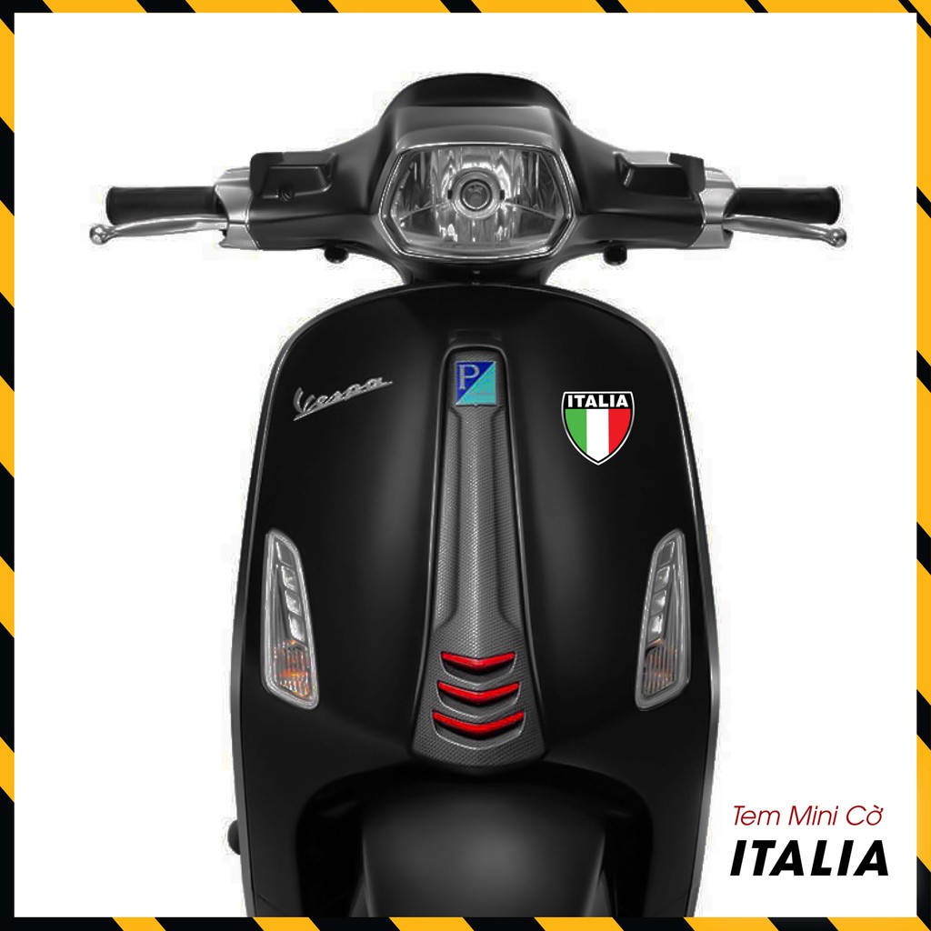 Tem Dán Xe Mẫu Italia PVC Chống Nước Dán Xe Máy, Xe Điện, Thiết Bị Công Nghệ - Sticker Tem Trang Trí Cao Cấp