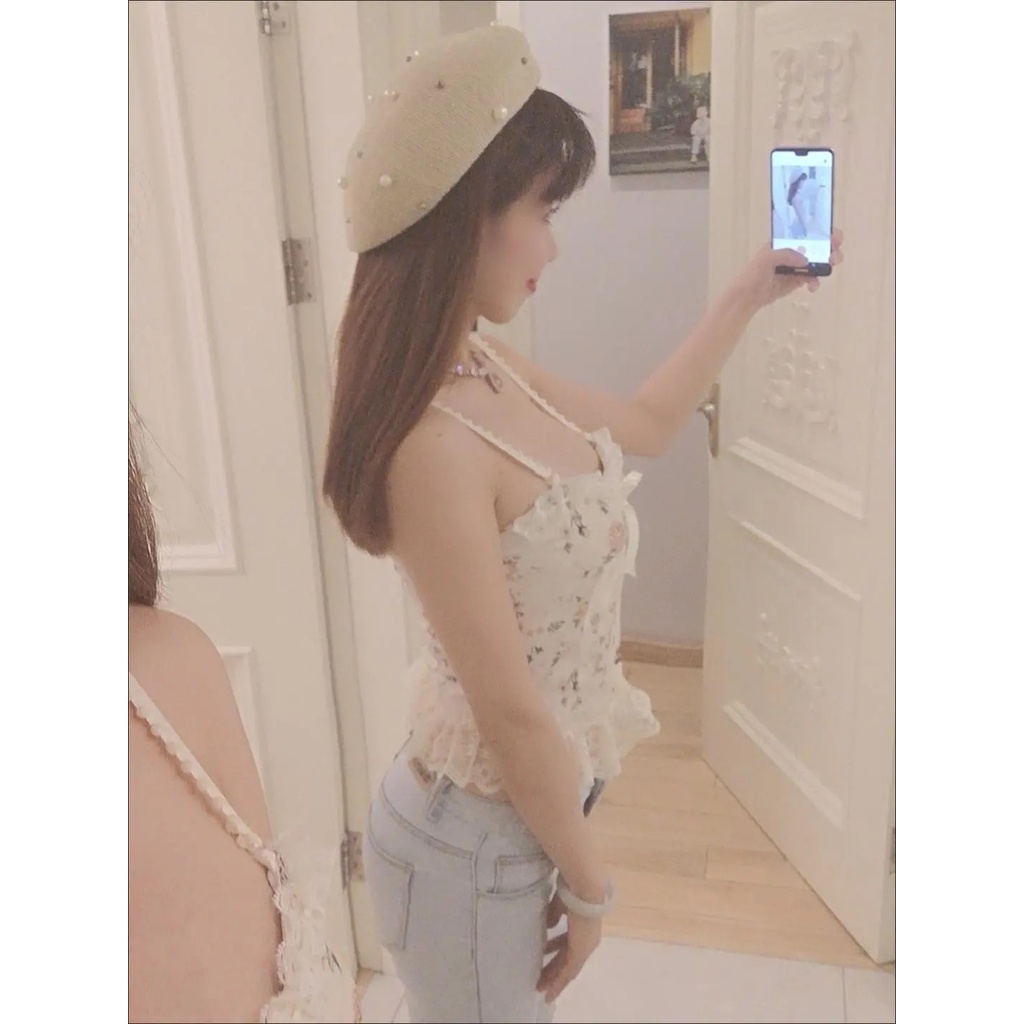 [Sẵn Hàng]♥️Áo Ren Hoa Vintage(ảnh thật)Size S,M,L