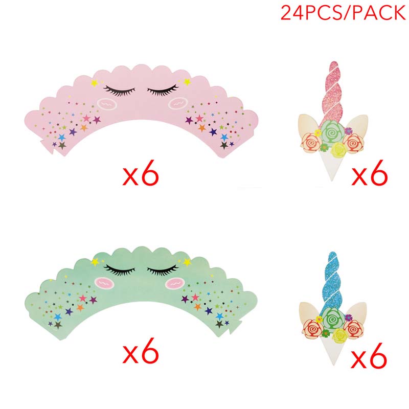 Đế Bánh Cupcake Hình Kỳ Lân Xinh Xắn