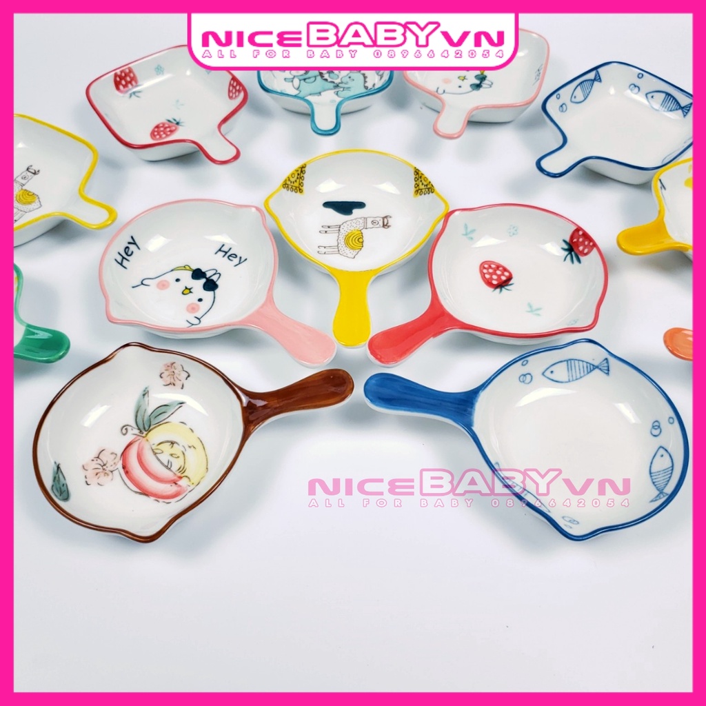 Bát Ăn Dặm Gốm Sứ Nhiều Loại Dễ Thương Cho Bé NiceBaByVn