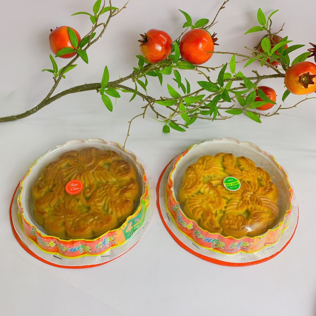Bánh trung thu rồng phượng 500g bánh nướng bánh dẻo các nhân vị Đậu xanh/Cốm/Khoai môn/Trà xanh/Đậu đỏ Vinabisca