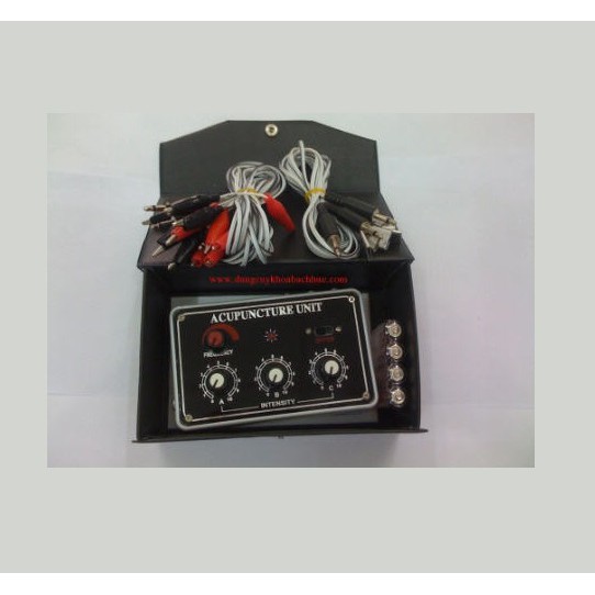 Máy Châm Cứu - Máy Điện Châm Mini ACUPUNCTURE UNIT 3 Giắc 12 kim