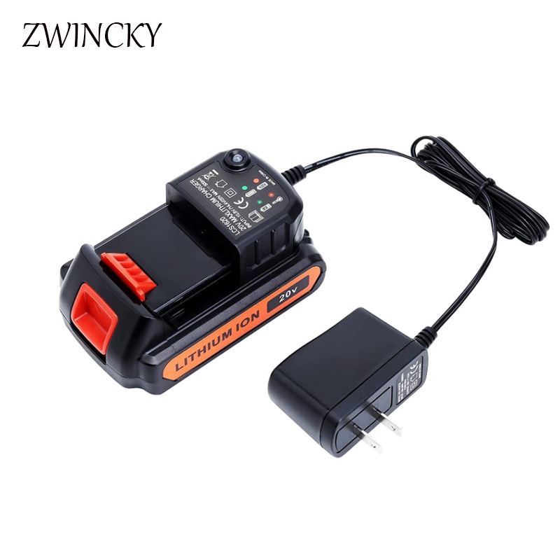 Bộ Sạc Pin Pin Màu Đen Chuyên Dụng Chất Lượng Black Decker Li-ion 10.8V 14.4V 20V Srise LBXR20 LB20 LBX20 LBX4020 Chuyên Dụng