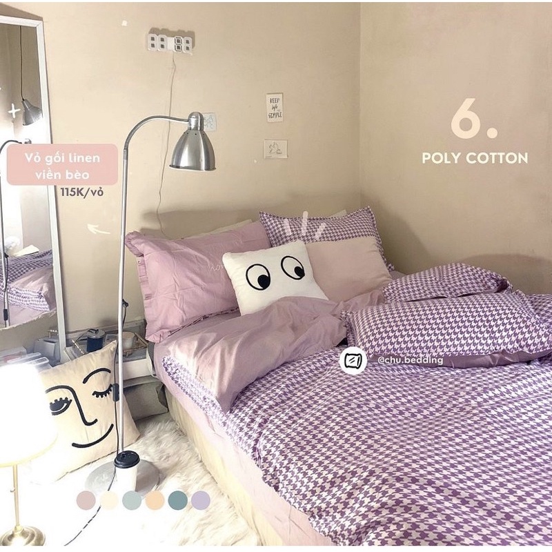 Thanh lý bộ chăn ga cotton poly 4 món