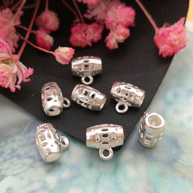 ✅ BÁN SỈ ✅ Charm ống treo bạc hàng đẹp - Bạc xịn loại 1, PH142
