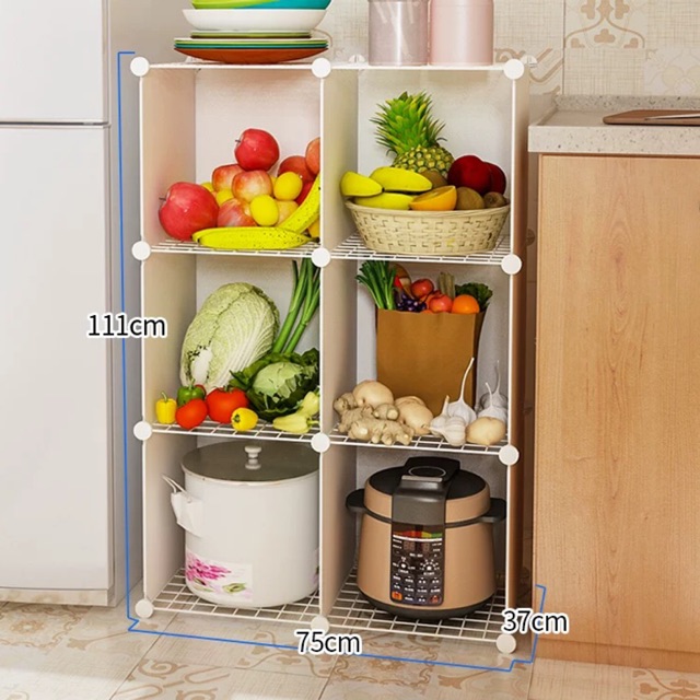 Giá kệ đa năng 6 ngăn Size37x37/1 ô. Siêu tiện dụng. Dùng cho mọi không gian