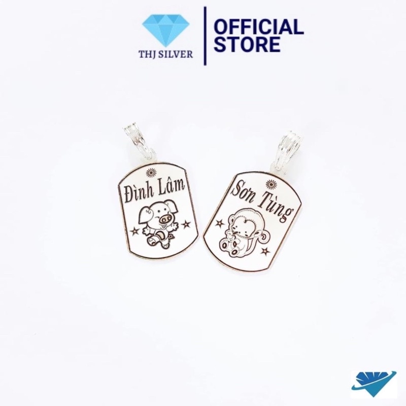 MẶT KHẮC TÊN CHO BÉ BẠC TA NGUYÊN CHẤT(IB để chọn mẫu)