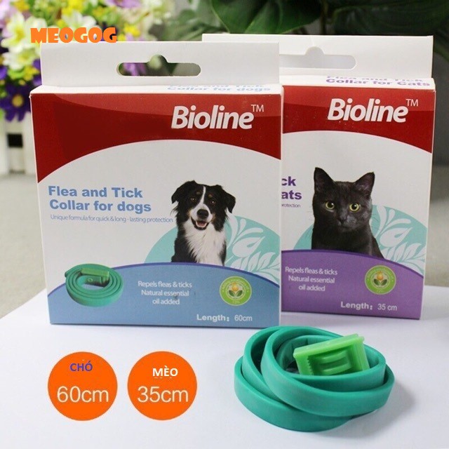 Vòng chống rận chó mèo Bioline. MEOGOG