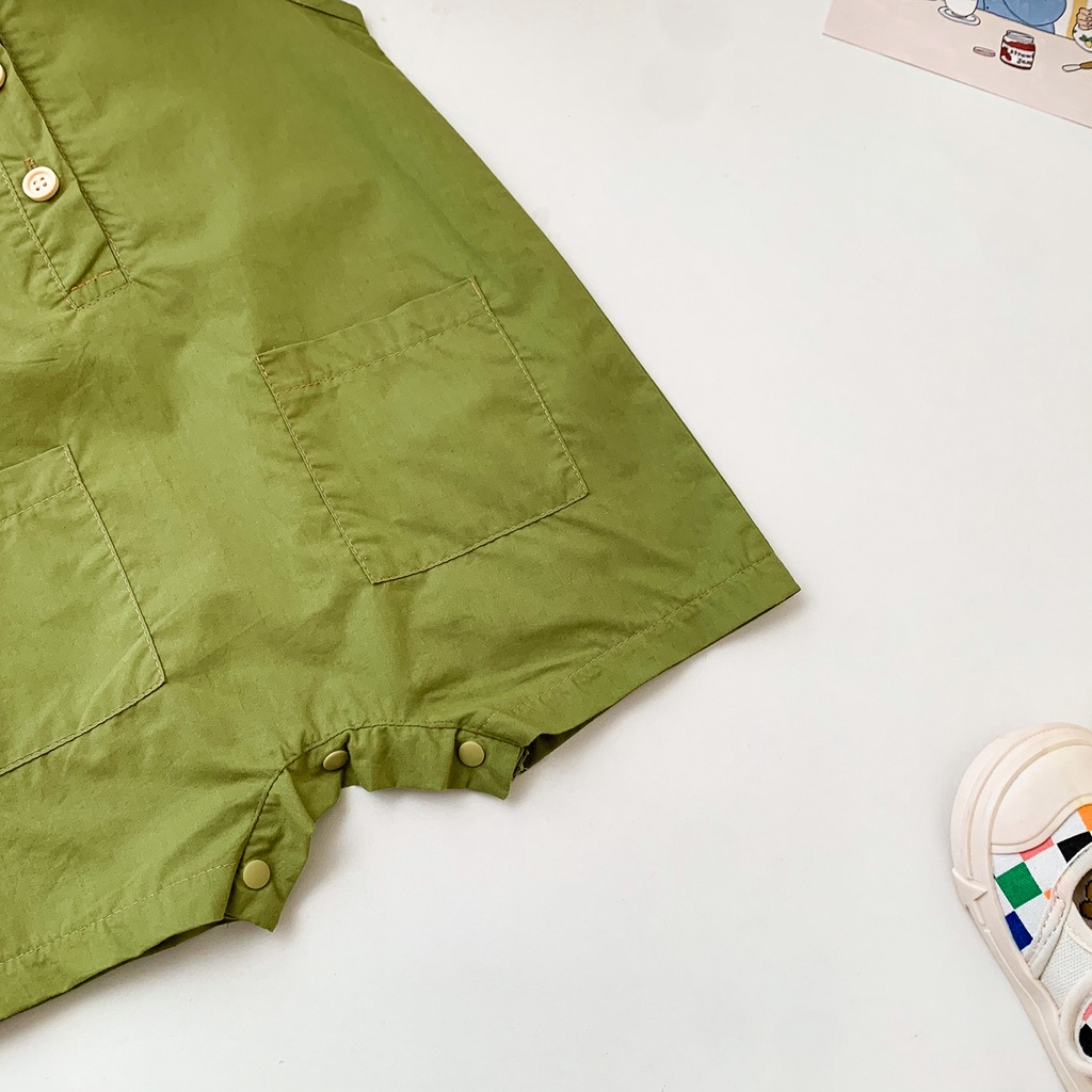 Áo liền quần không tay đáng yêu cho trẻ sơ sinh từ 0 - 24 tháng tuổi