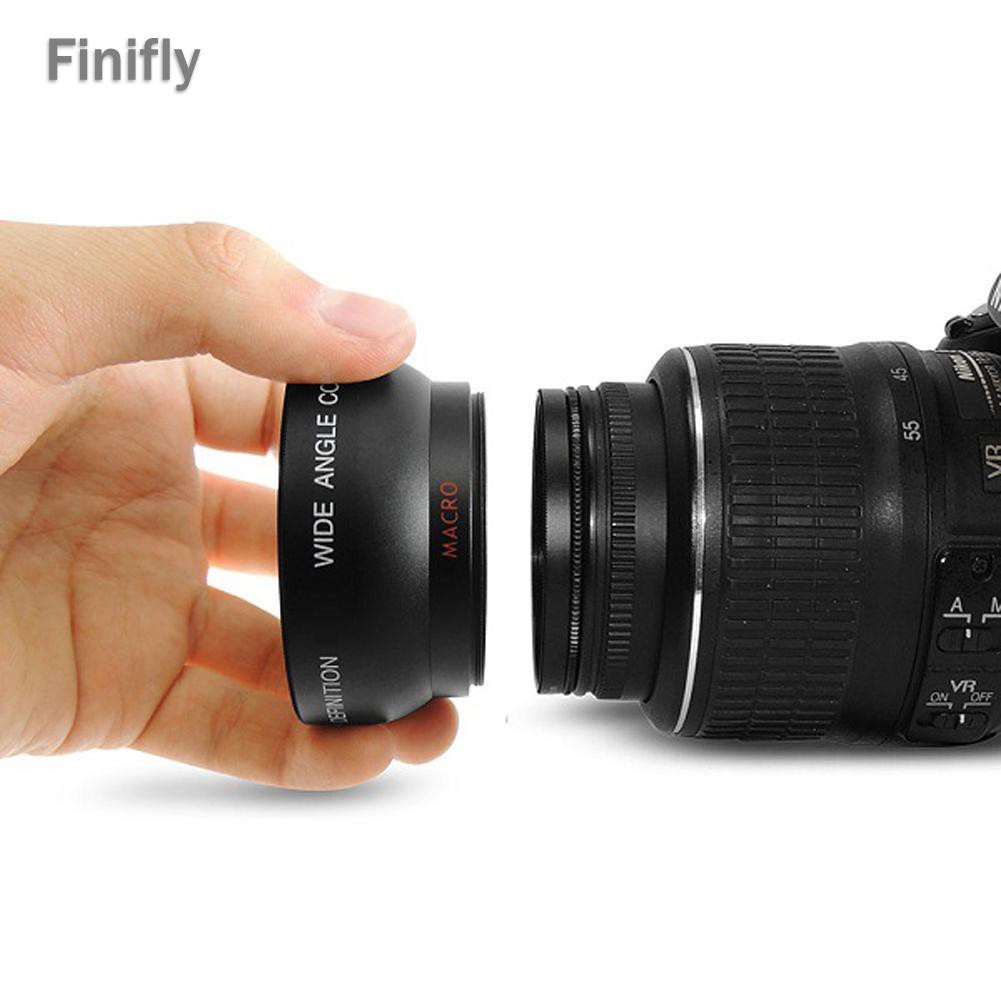 Ống Kính Góc Rộng 0.45x 52mm Cho Máy Ảnh Nikon 18-55mm 55-200mm 50mm