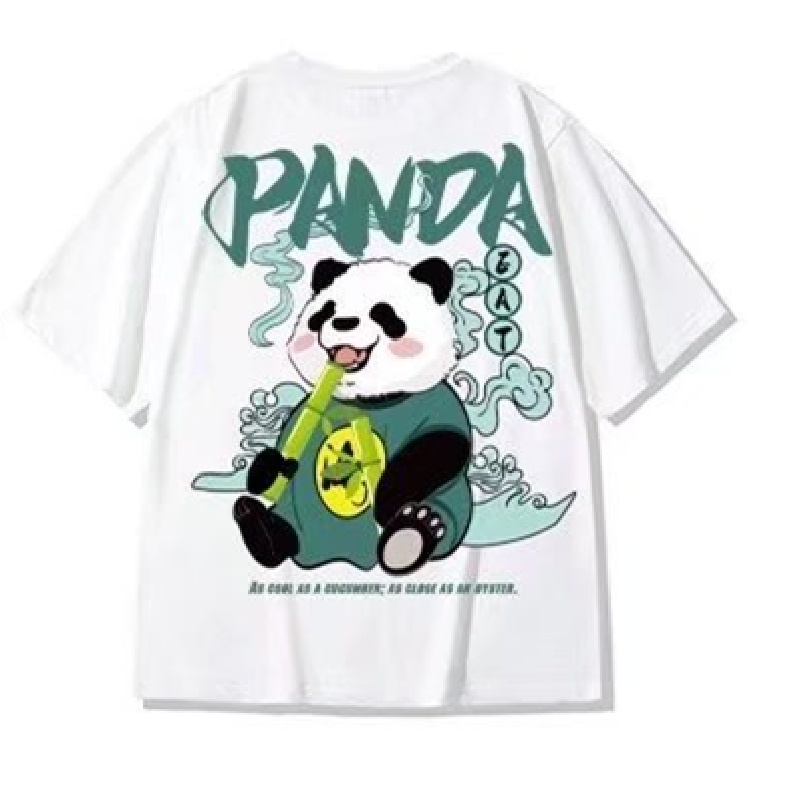 Áo Thun Dáng Rộng In Họa Tiết Hoạt Hình Phong Cách Hip Hop Thời Trang Mùa Hè Cho Nam [M-8XL]