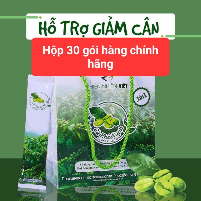 Cà Phê Xanh Thiên Nhiên Việt Kháng Mỡ - Chính Hãng