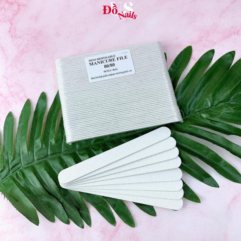 Dũa Móng Tay Mini Nhám Trắng - Dũa Nhám Trắng Dũa Nail Box Nhỏ Gọn
