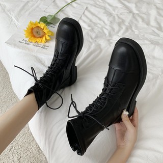 [ORDER] Giày ulzzang cao cổ da mềm mã B1 (ảnh thật ở cuối)