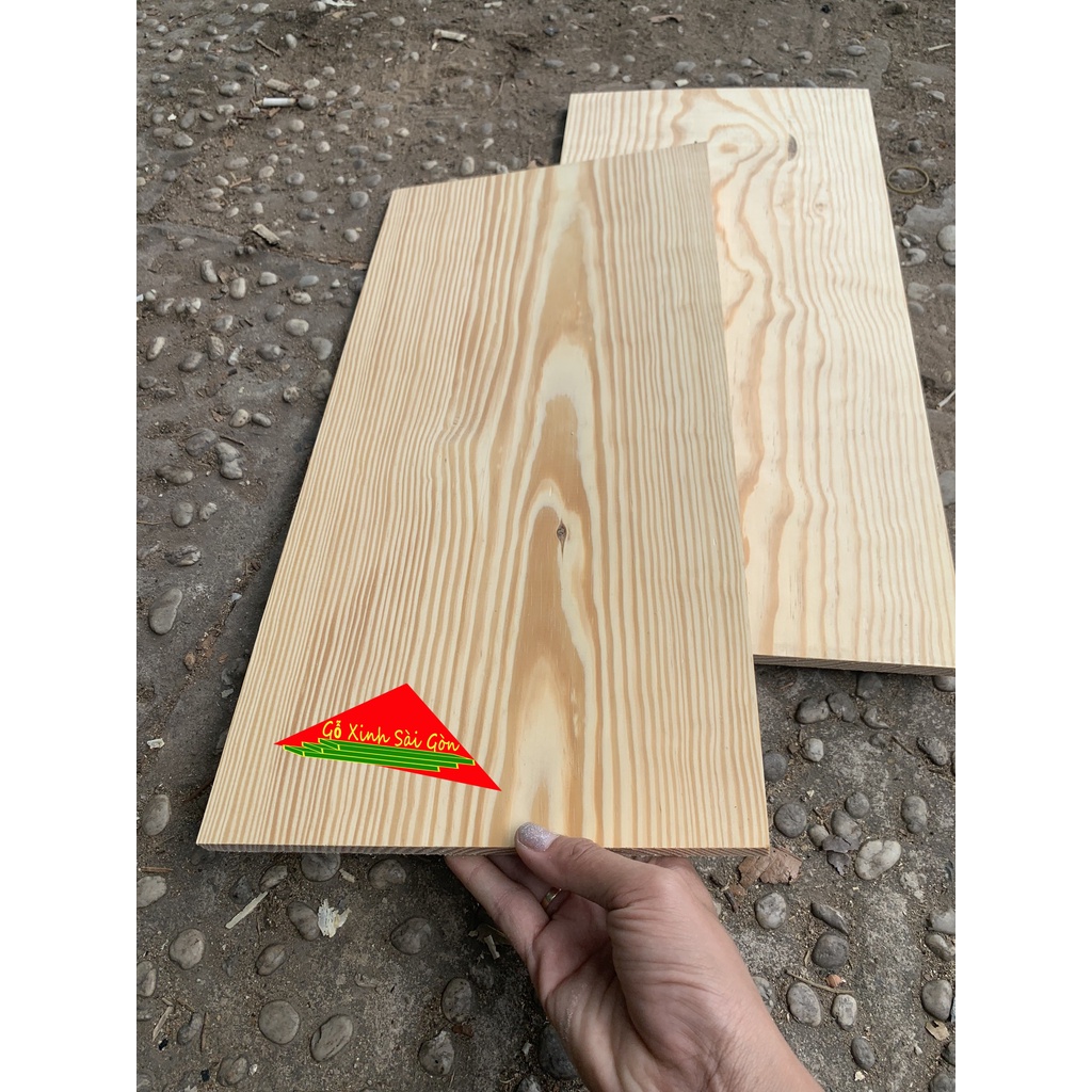Tấm gỗ thông rộng 24cm, dài 60cm, dày 1cm đã bào láng đẹp 4 mặt phù hợp trang trí, làm kệ, làm loa, DIY