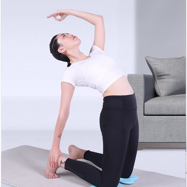 Miếng Đệm Lót Kê Gối Tập Yoga PAD Cao Su Hỗ Trợ Giảm Đau đầu gối và Các Tư Thế YOGA
