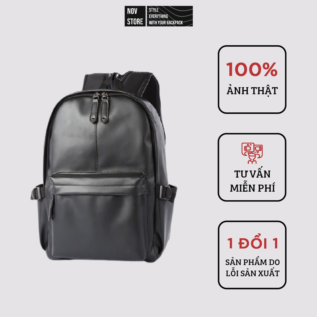 Balo da unisex mã 9090 [ Ảnh Chụp Từ NOV ] đựng vừa Laptop 15.6 inch và có ngăn chống sốc, chống thấm nước - novstore