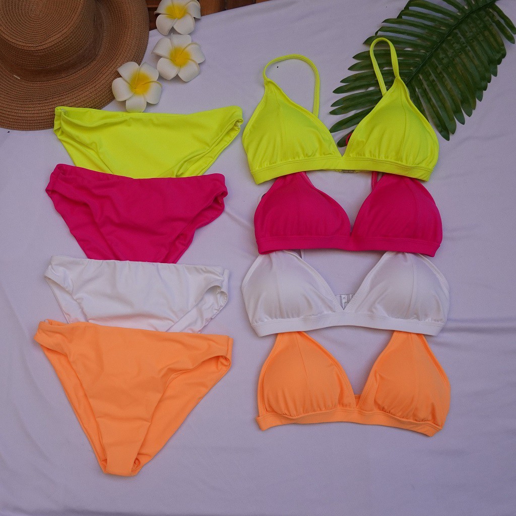 Bikini 🌸[FREESHIP]🌸 Bikini 2 mảnh tam giác neon nhiều màu, cực sexy, quyến rũ | BigBuy360 - bigbuy360.vn