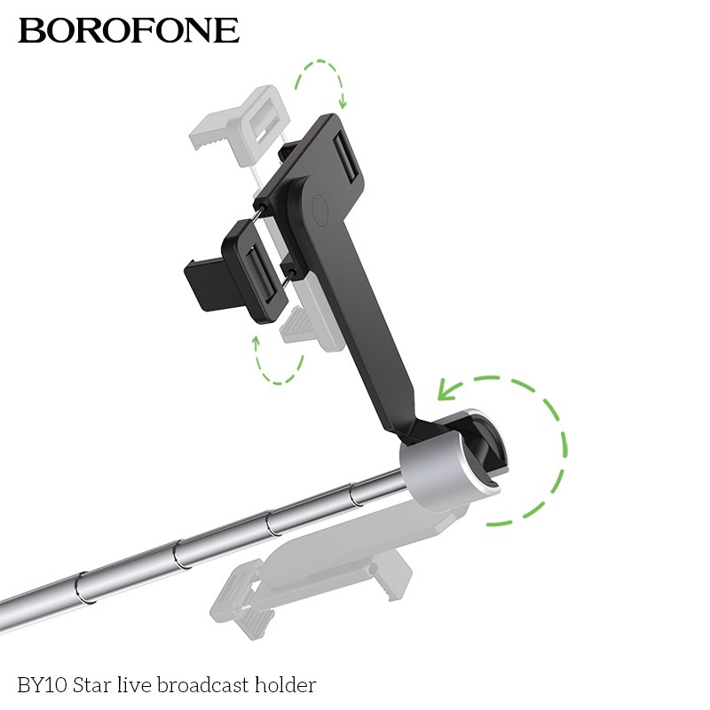 Gậy Selfie Bluetooth BOROFONE BY10 Điều Khiển Từ Xa - Tripod Có 3 Chân Đỡ - Gậy Selfie - Chụp Hình - CHÍNH HÃNG